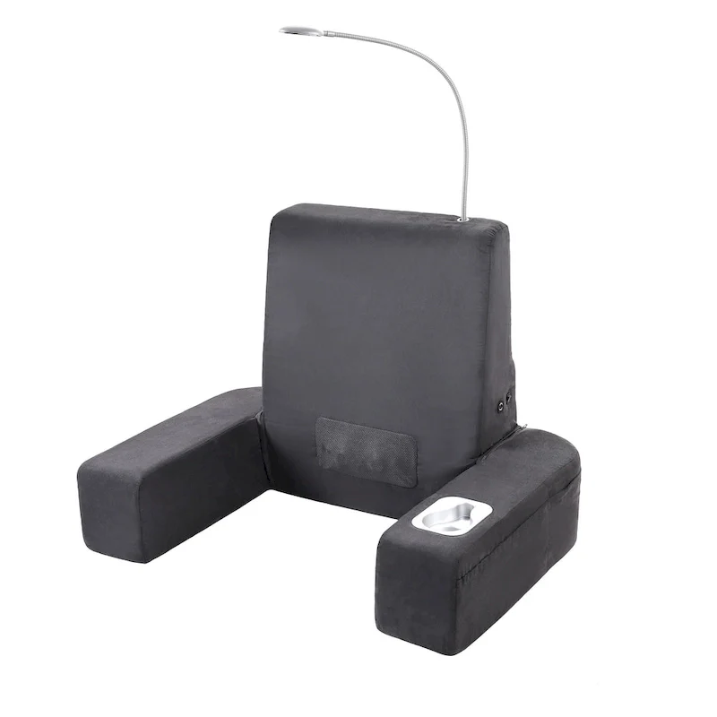 Backrest Bed Lounger with Heated Shiatsu Massage Function