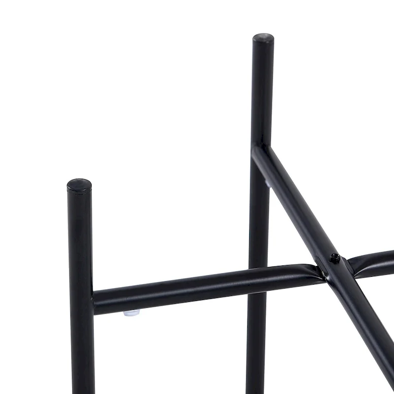 2-layer Round End Table/Coffee Table with Marble Tabletop