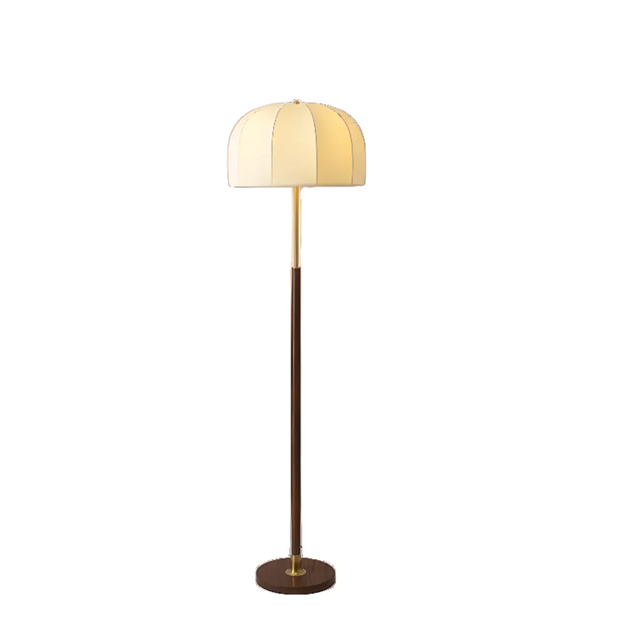 Traditional LED Dome Floor Lamp with Pull Chain for Living Room