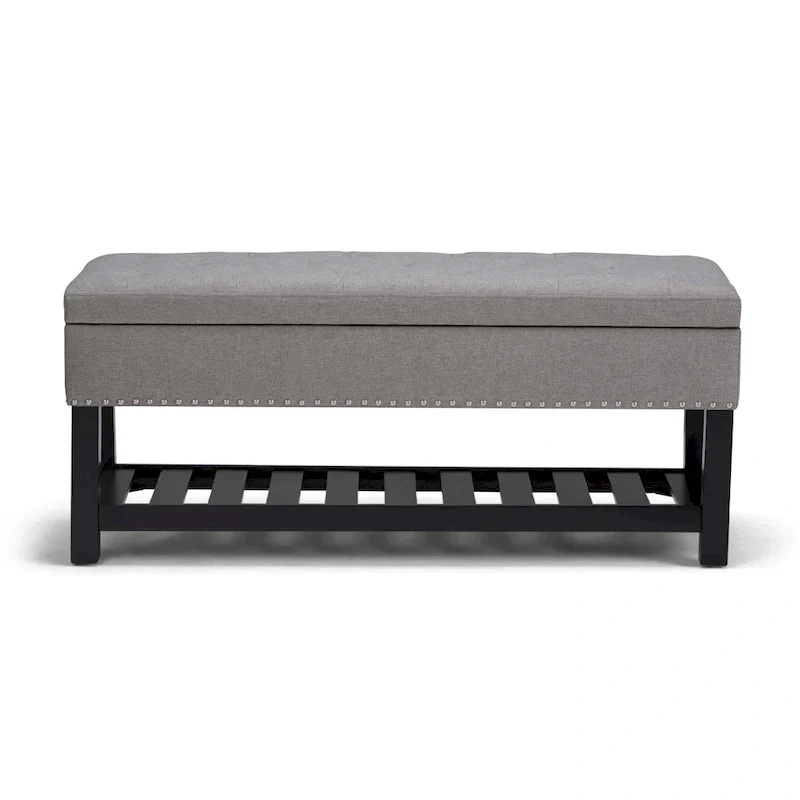 WYNDENHALL Riley 43 inch Wide Rectangle Ottoman Bench - 43 W x 17 D x 19 H