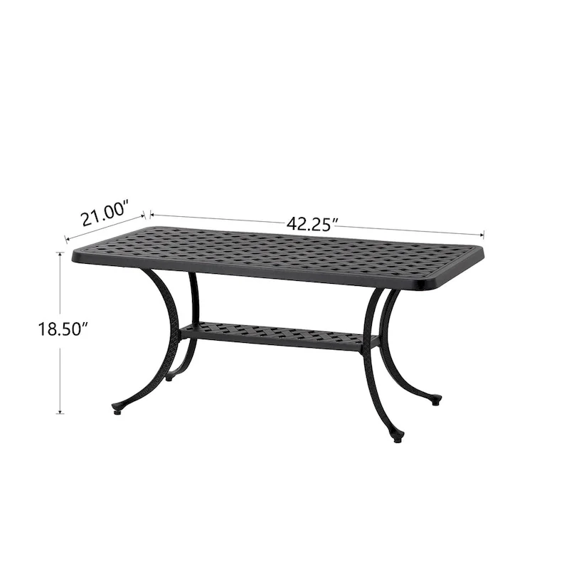 Elm Plus 2 Piece Cast Aluminium Patio Sectional Sofa Set with Beige Cushions