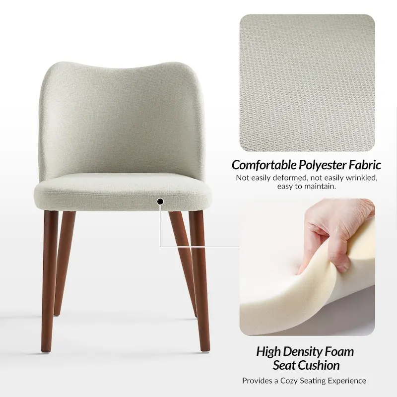 Melisa Solid Wood Dining Chair Set of 4 by HULALA HOME