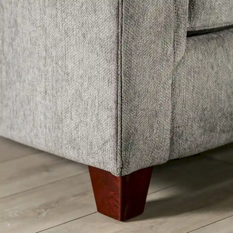 Mecia Transitional Chenille Rolled Arms 2-Piece Sofa Set by Furniture of America