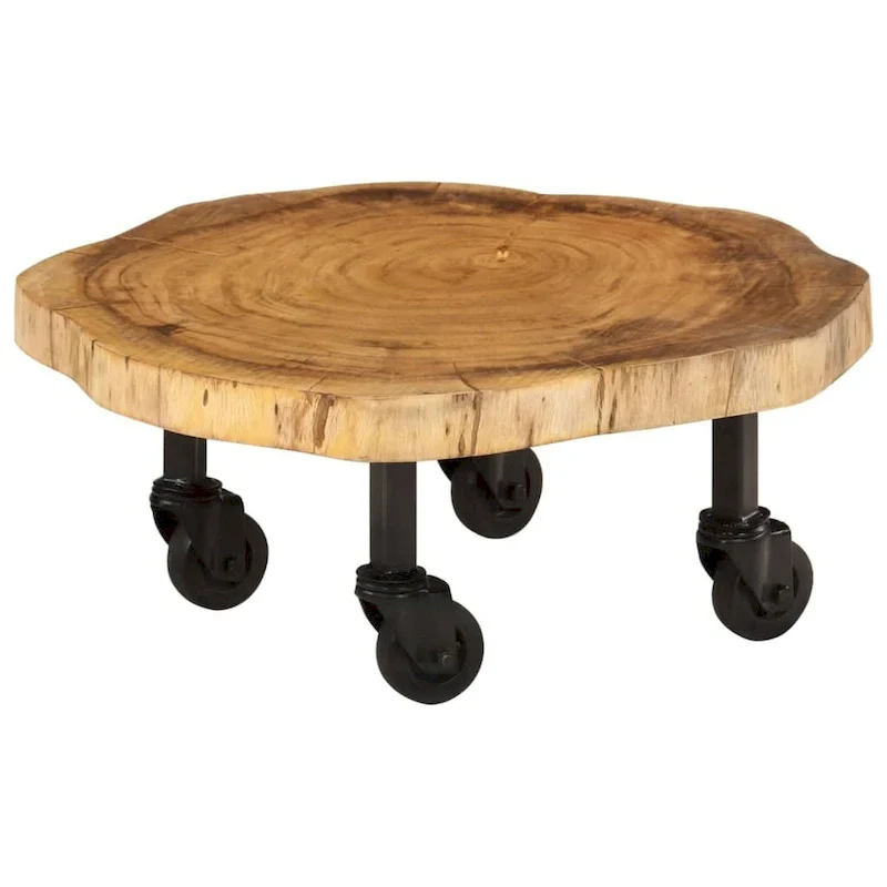 Solid Wood Acacia Coffee Table 23.6x21.7x9.8