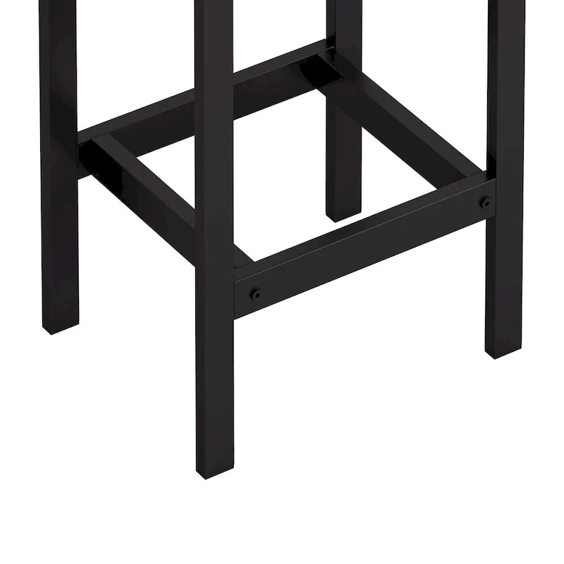 Extra Long Dining Table Set with 3 Stools Pub