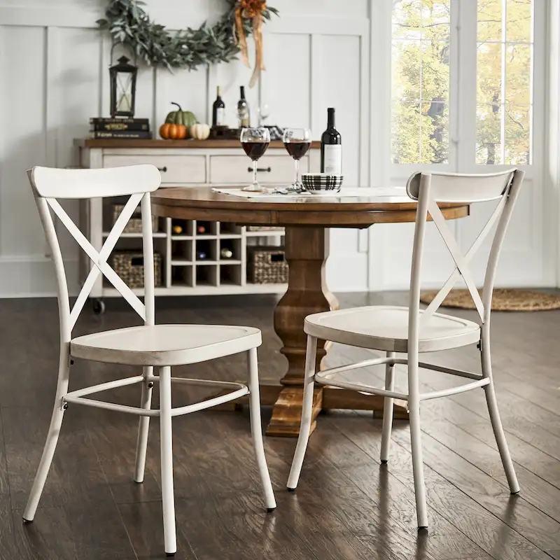 Pompey Metal Dining Chairs (Set of 2) by iNSPIRE Q Classic