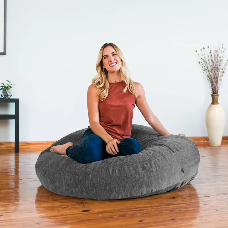 Cocoon Bean Bag Lounger with Chenille Cover