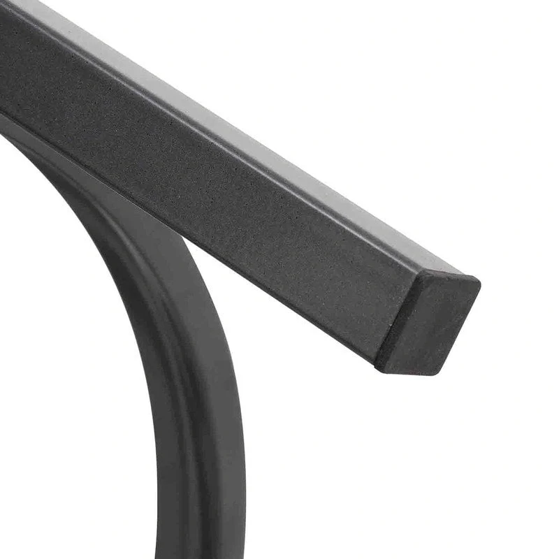 Round End Table with Sintered Stone Top and Metal Frame - 20.7 Inch