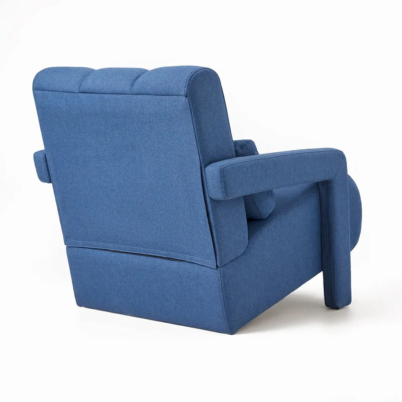 28H Modern Upholstered Accent Chair with a Pillow