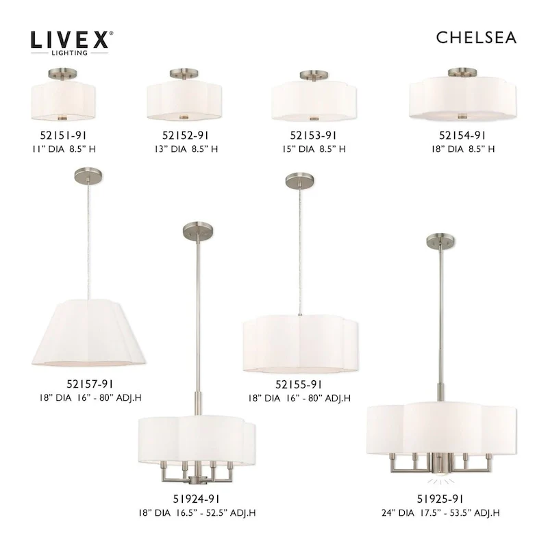 Livex Lighting Chelsea Single Light 18  Wide Pendant