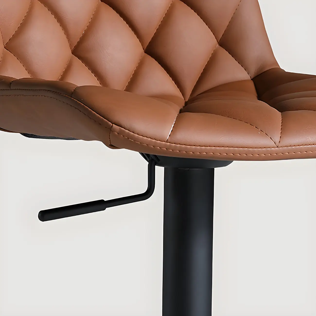 Modern Low Back Cushioned Swivel Adjustable Bar Stool