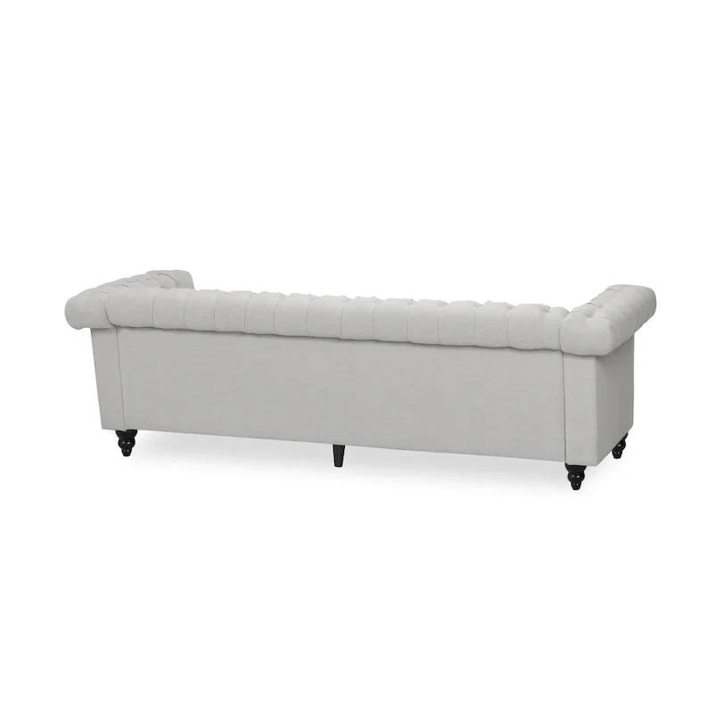 Parkhurst Tufted Grey Chesterfield Sofa by Christopher Knight Home