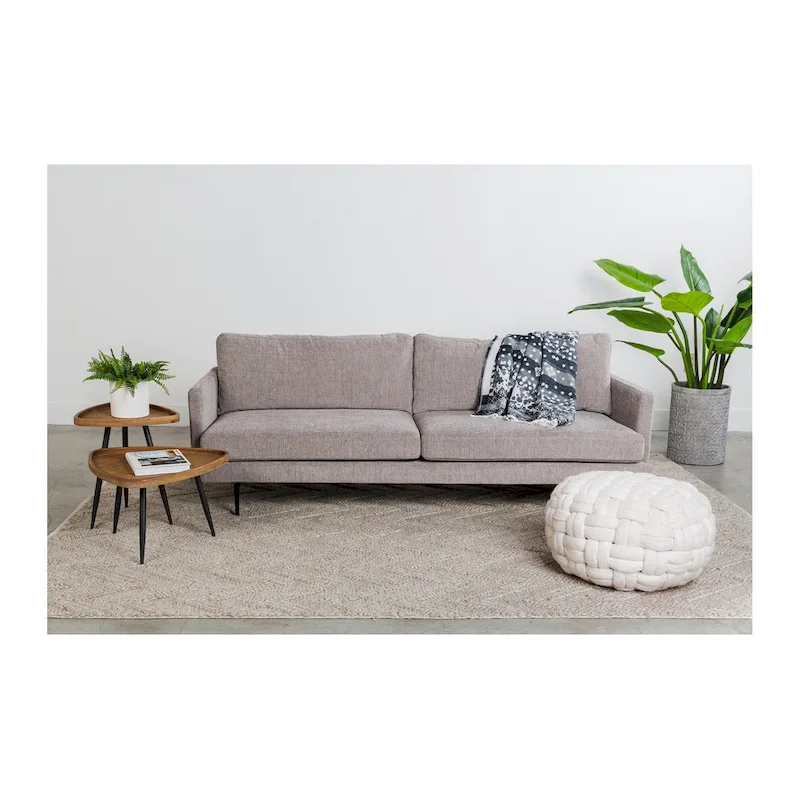 Macari Rollins Rattan Top Side Table - 17 W x 17 D x 19 H