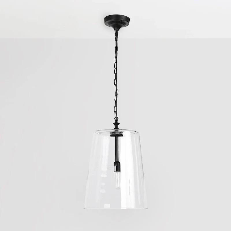 Jolee 1-Light Single Glass Pendant by Kosas Home