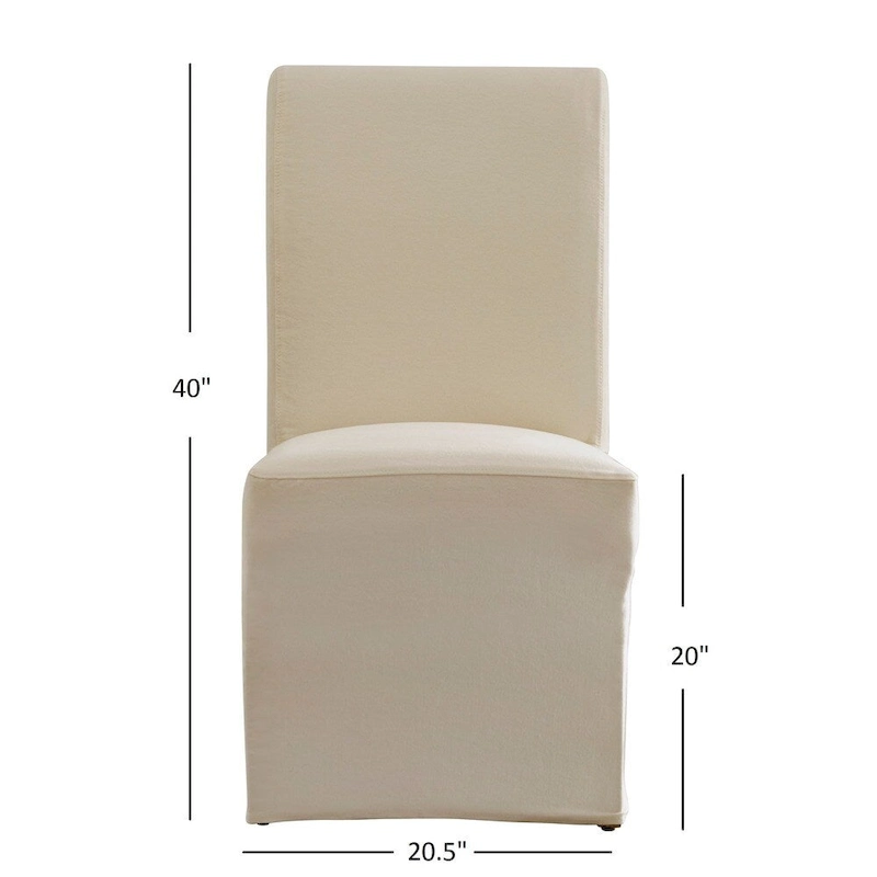 Potomac Slipcovered Rolled Back Parsons Chairs (Set of 2) by iNSPIRE Q Artisan