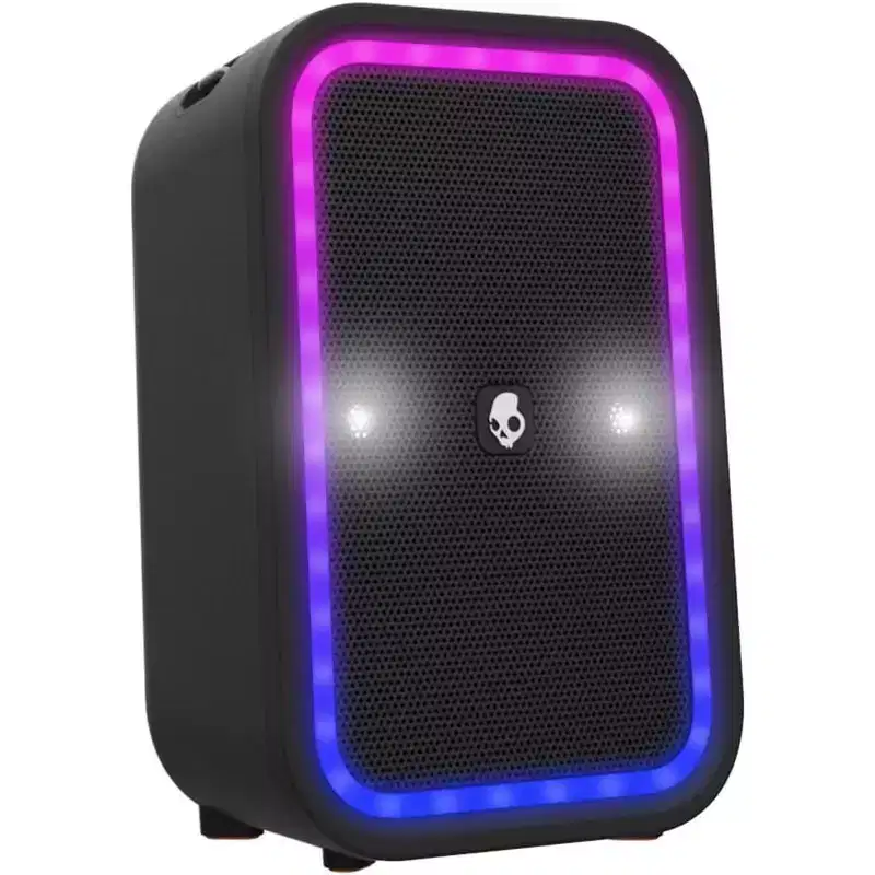 Skullcandy Stomp Bluetooth Speaker  IPX7 Waterproof Wireless Portable Speaker, with LED Lightshow & Strobe Modes, 12 Hour Battery, Multi-Link