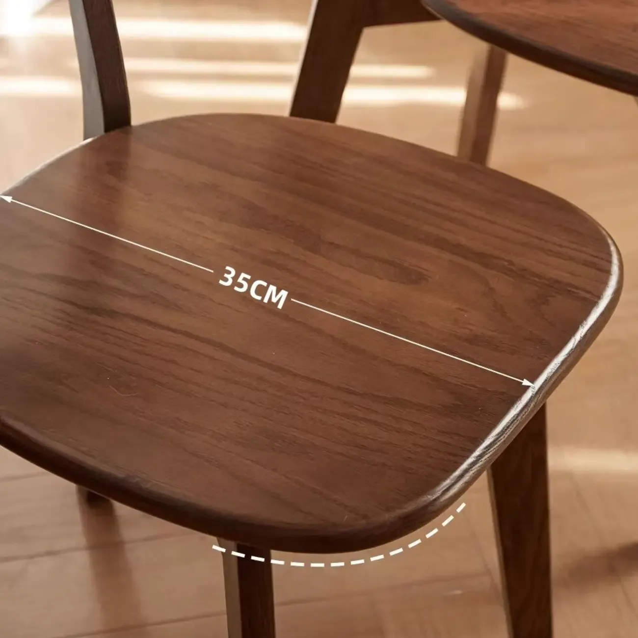 Modern Wood open Low Back Armless Dining Chair