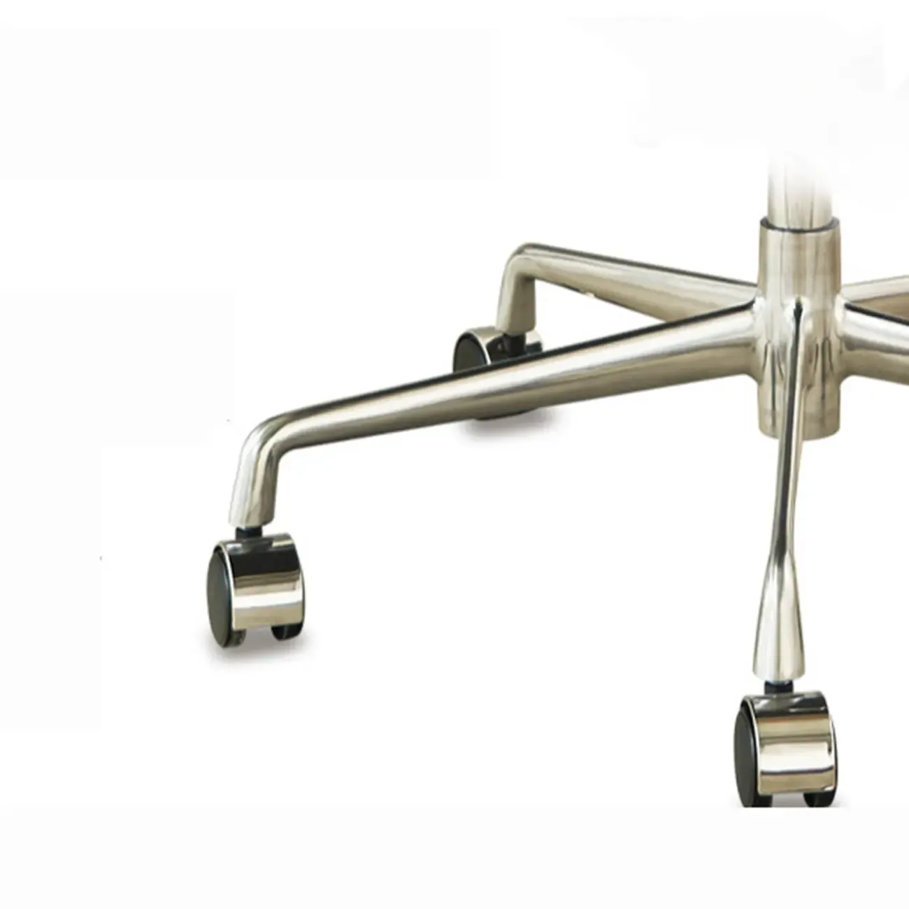 Modern Brown Leather Swivel Office Chair