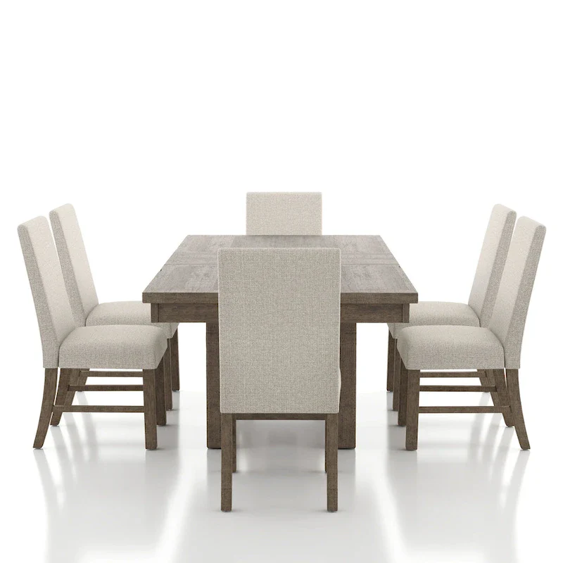 Jusk Rustic Grey Wood Dining Table