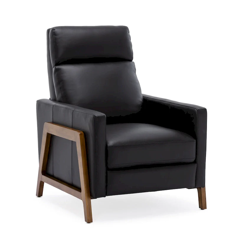 Top Grain Leather Push Back Recliner