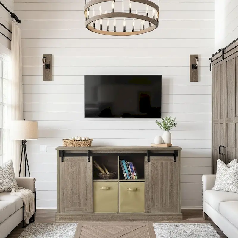 Lincoln Farmhouse 60 Inch TV Stand