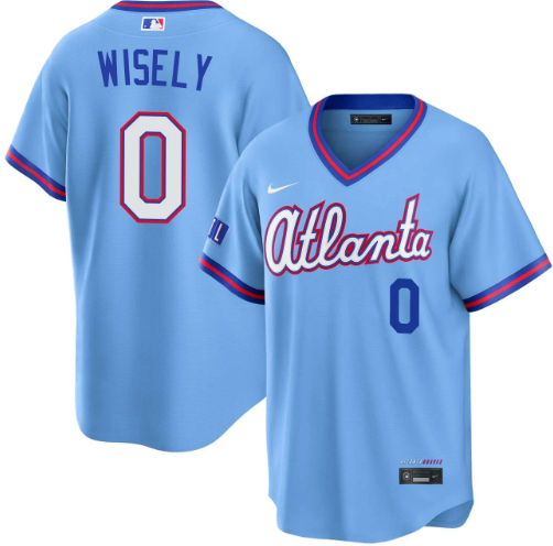 Brett Wisely Atlanta Braves Powder Blue 2026 City Connect Stadium Jersey