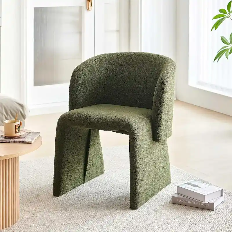 Barrel Dining Sofa Chairs Upholstered-Fully Wrapped