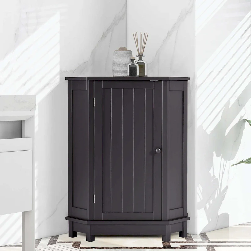 Triangle Corner Bathroom Storage Cabinet 31.5