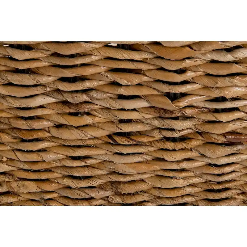 Woven Natural Abaca Bench With Cushion by East at Main