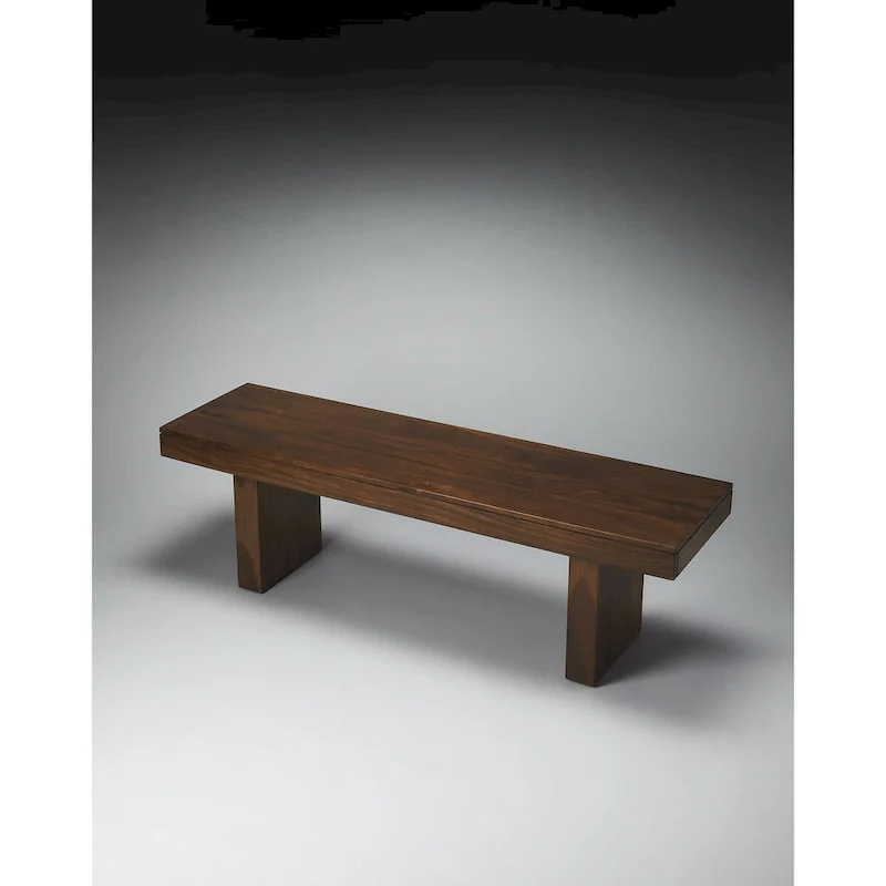 Brown Wood Bench