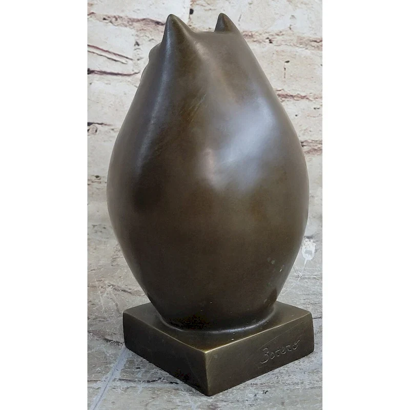 Fat Cat Abstract Bronze Modern Art Sculpture Statue Figure Fernando Botero