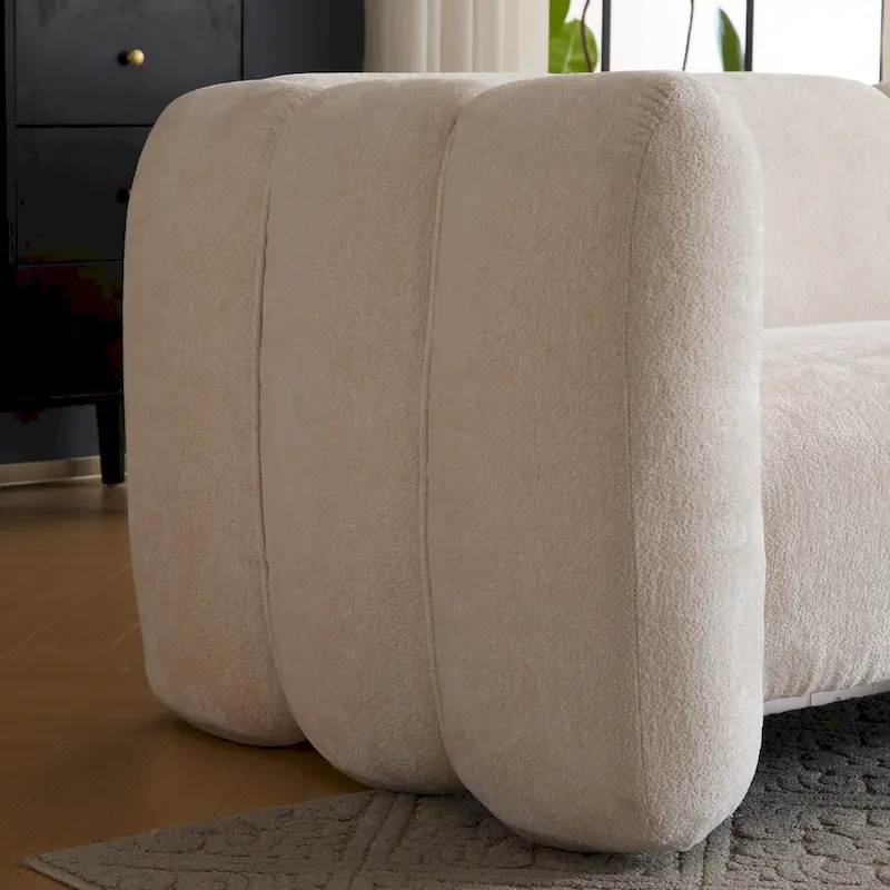 Christopher Knight Home - Tonson 83 3-Seater Wave Design Sofa