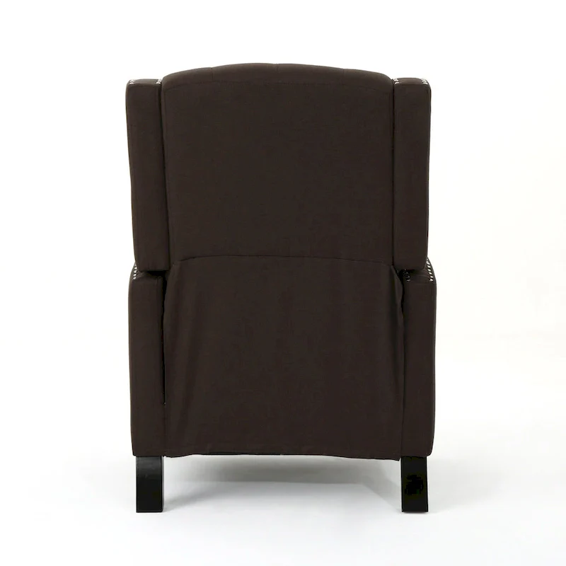 Classic Fabric Push Back Chair, Elegant Recliner for Living Room, Bedroom