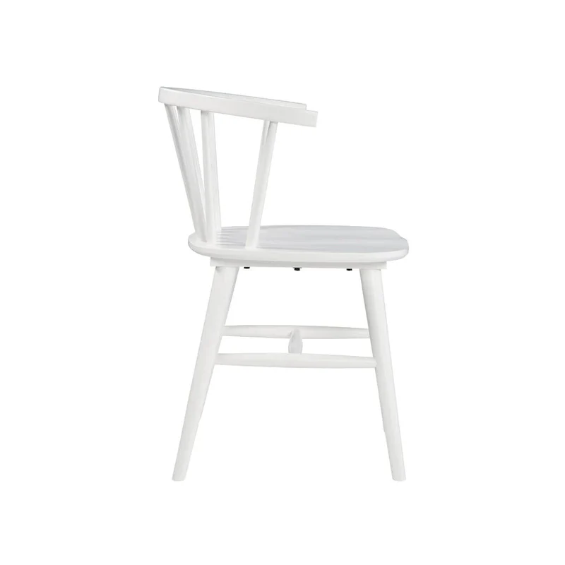 White Solid Wood Dining Chairs Set of 2 - 22W x 21D x 30H