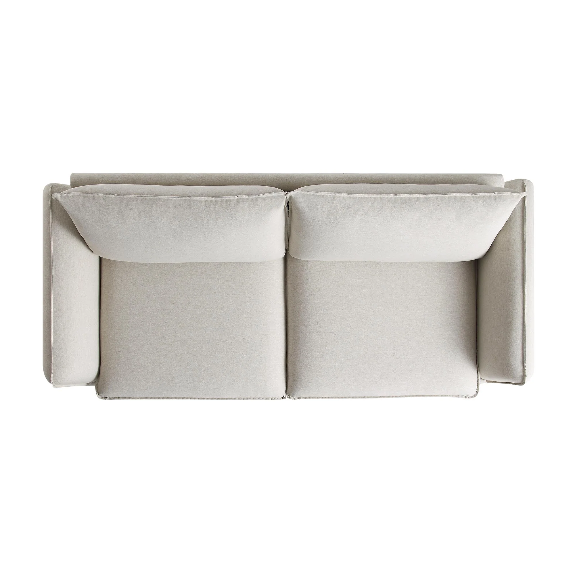 Oatmeal Fabric Sofa, 3-Seater