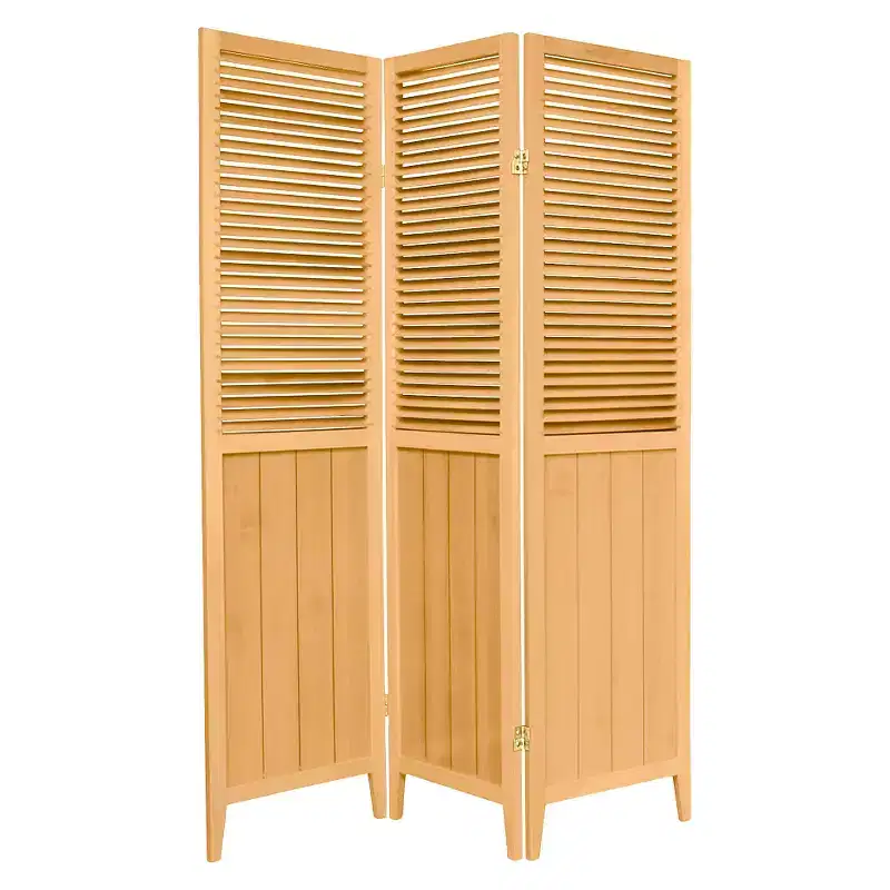 6 ft. Tall Beadboard Divider 3 Panels - Oriental Furniture