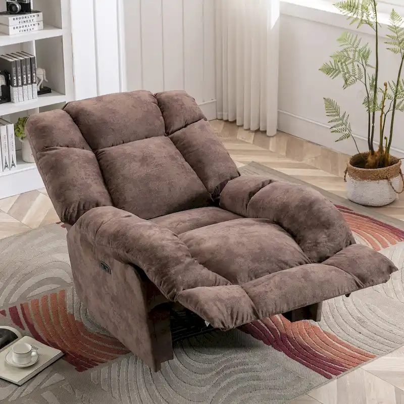 Chenille Power Standard Recliner Chair