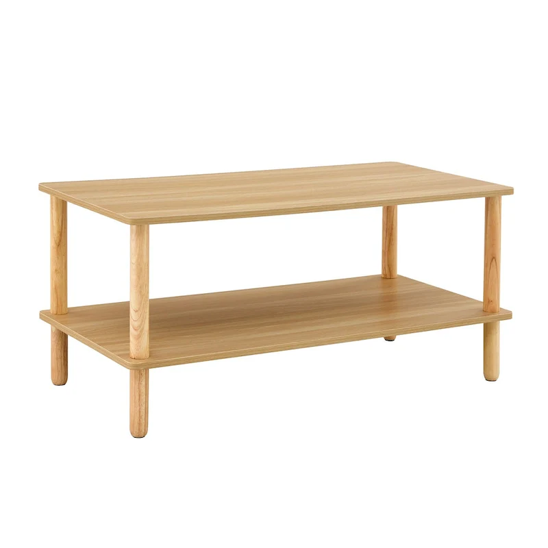 Living Room Rectangular 2-Tier Coffee Table