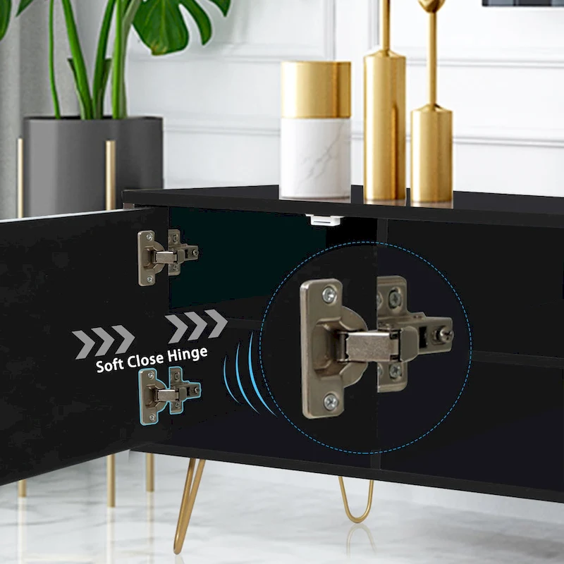 TV Stand TV Console Table Cabinet Wood Entertainment Center