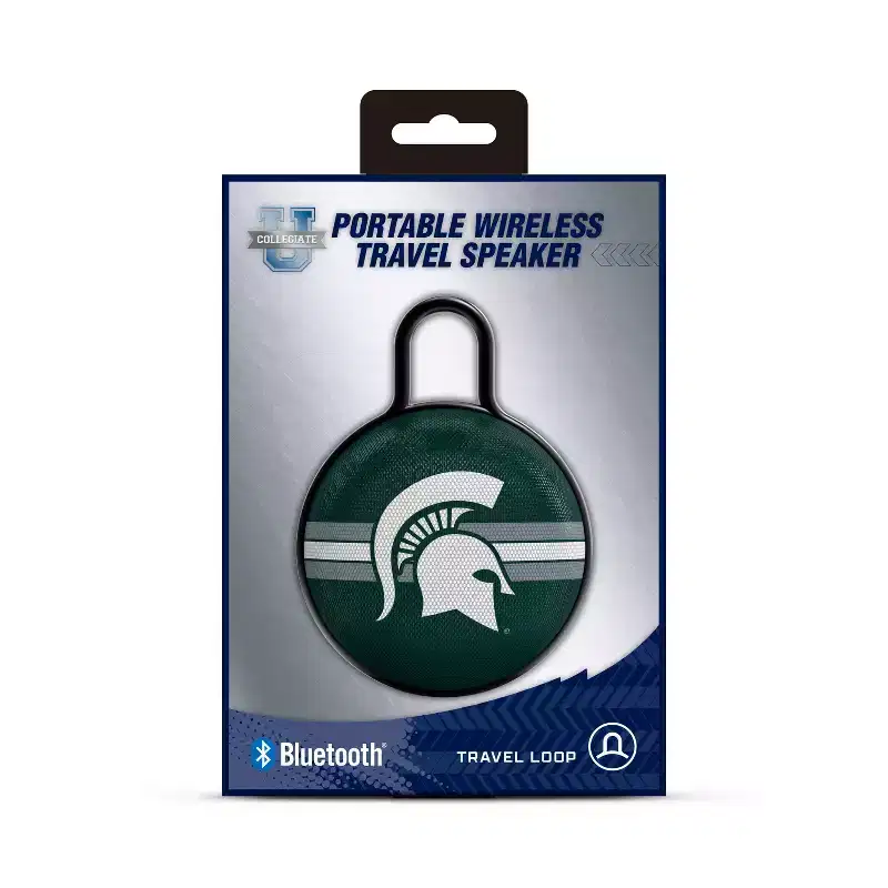 NCAA Michigan State Spartans Circle Clip Speaker