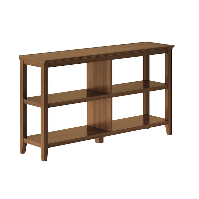 Walnut 2-Shelf Bookcase - 54