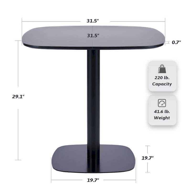 32 Square Tulip Dining Table