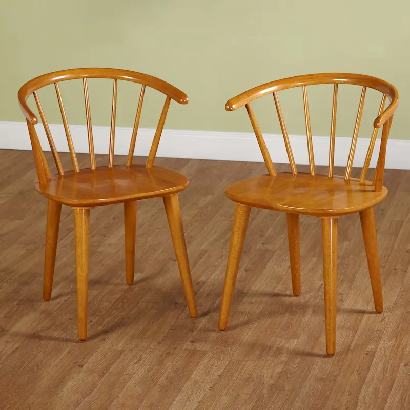 Solid Wood Spindle Dining Chairs