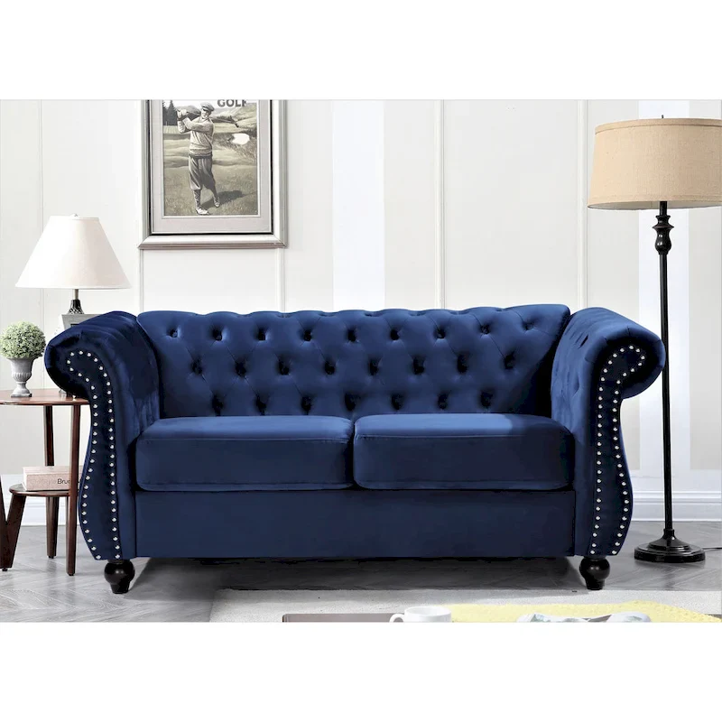 Antoinette Chesterfield 2-Piece Set- Sofa & Loveseat