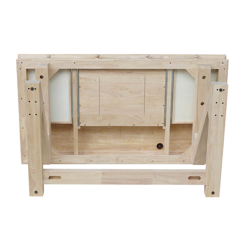 Solid Wood Unfinished Executive Desk with Zodiac Base