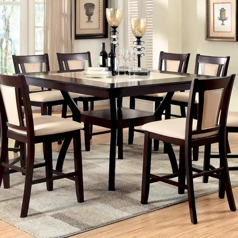 Dionne Contemporary 54-inch Counter Height Table by Furniture of America