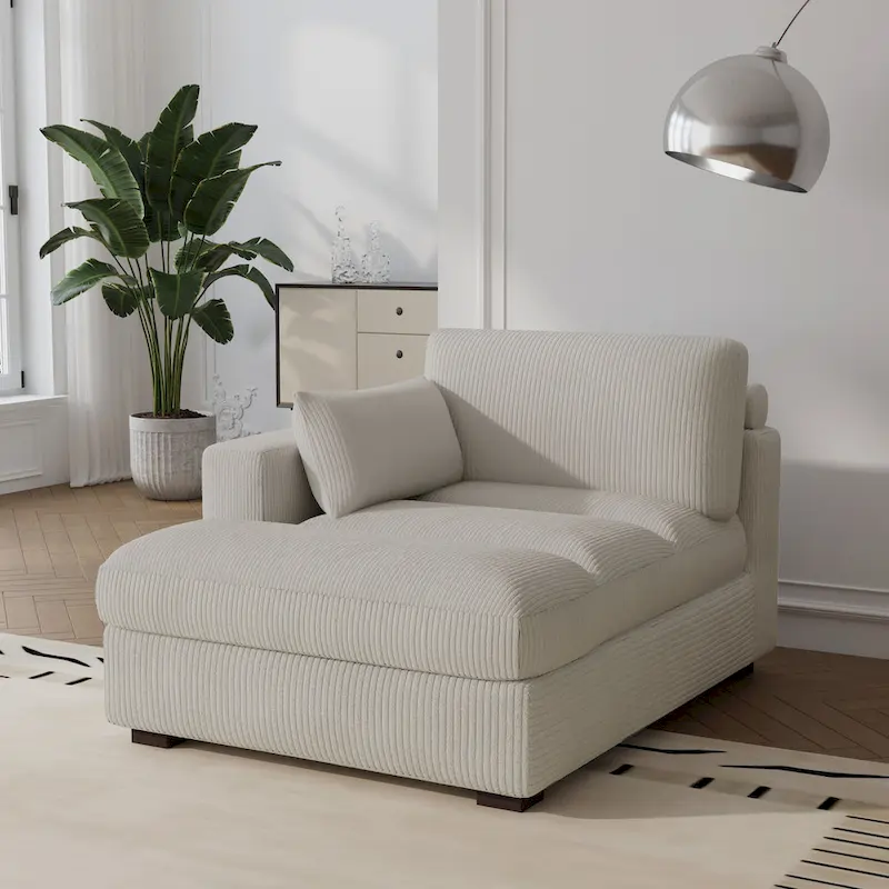 Left and Right Sectional Sofa Set Chaise Lounge Sofa Chair