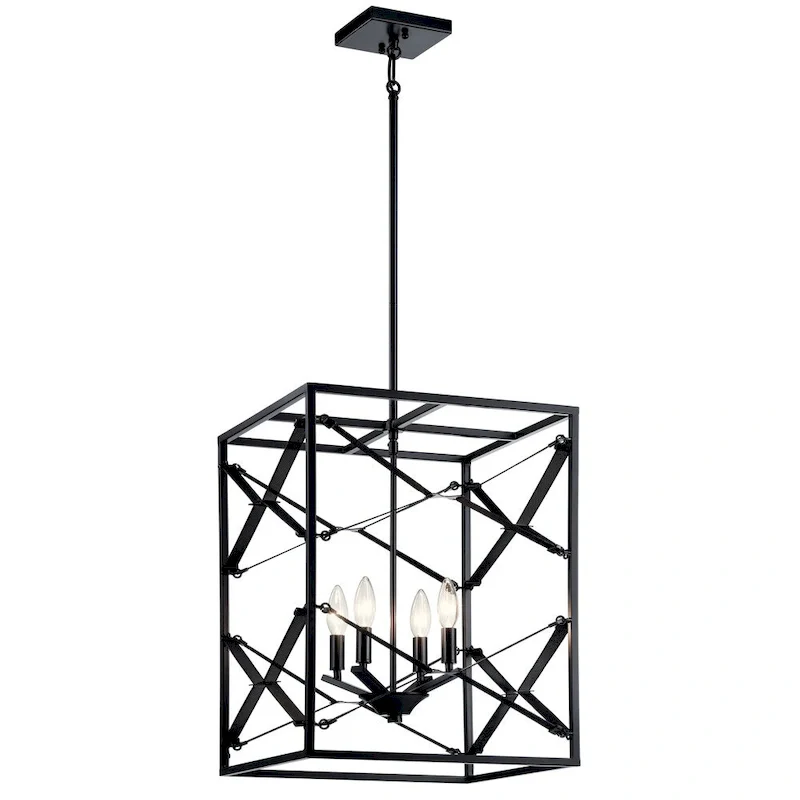 Kichler Lighting Sevan 4-Light Foyer Pendant Black