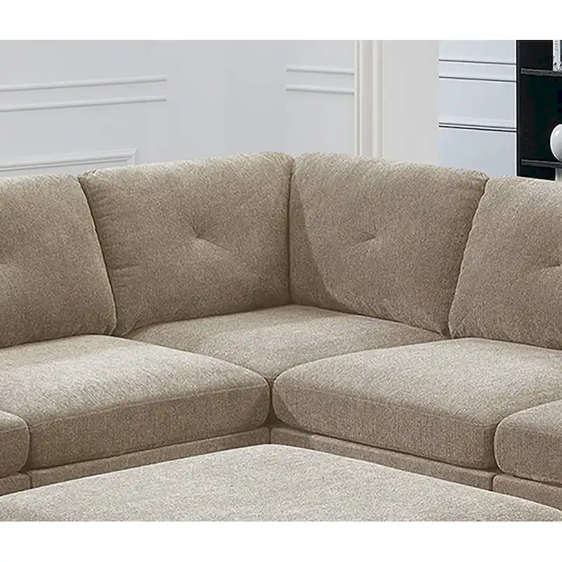 Camel Chenille Sectional Modular