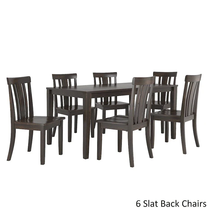 Wilmington II 60-Inch Rectangular Antique Black Dining Set by iNSPIRE Q Classic